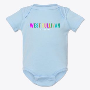 West Sullivan Missouri Color Pop Baby Onesie
