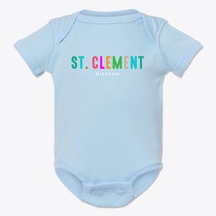 St. Clement Missouri Color Pop Baby Onesie