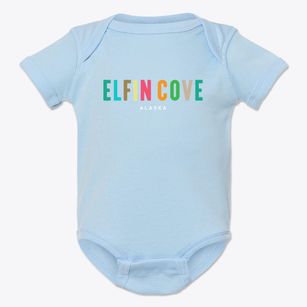 Elfin Cove Alaska Color Pop Baby Onesie
