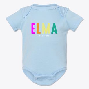 Elma New York Color Pop Baby Onesie
