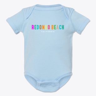 Redondo Beach California Color Pop Baby Onesie