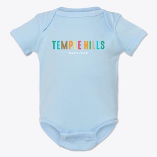 Temple Hills Maryland Color Pop Baby Onesie