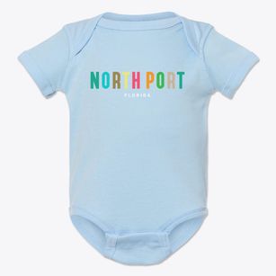 North Port Florida Color Pop Baby Onesie