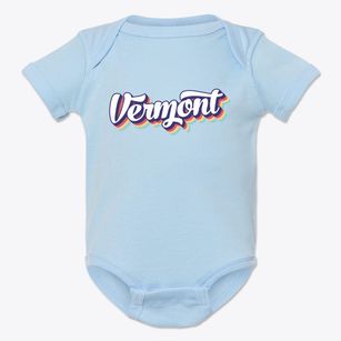  Vermont Retro Candy Vibes Baby Onesie