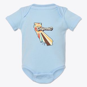  California Retro Art Baby Onesie