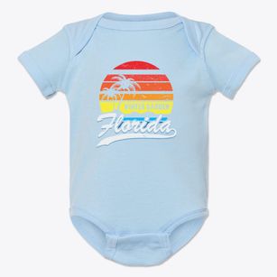 Winter Garden Florida Palm Tree Sunset Baby Onesie