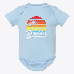 San Antonio Florida Palm Tree Sunset Baby Onesie