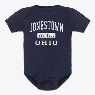 Jonestown Ohio Classic Established Baby Onesie