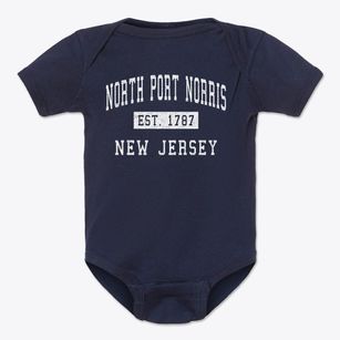 North Port Norris New Jersey Classic Established Baby Onesie