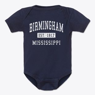Birmingham Mississippi Classic Established Baby Onesie