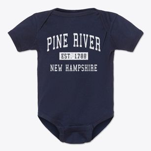 Pine River New Hampshire Classic Established Baby Onesie