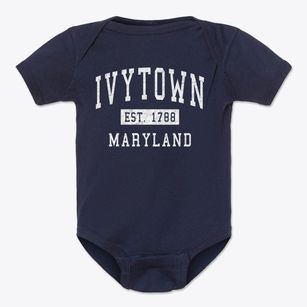 Ivytown Maryland Classic Established Baby Onesie