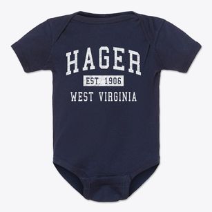 Hager West Virginia Classic Established Baby Onesie