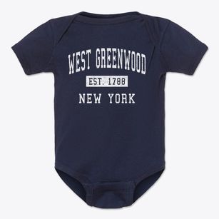 West Greenwood New York Classic Established Baby Onesie
