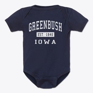 Greenbush Iowa Classic Established Baby Onesie