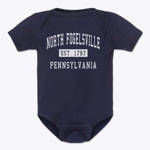 North Fogelsville Pennsylvania Classic Established Baby Onesie