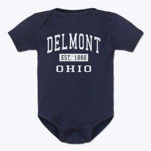 Delmont Ohio Classic Established Baby Onesie