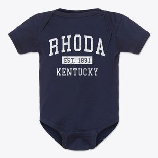 Rhoda Kentucky Classic Established Baby Onesie