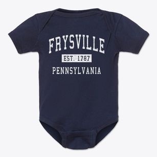 Frysville Pennsylvania Classic Established Baby Onesie