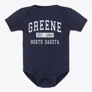 Greene North Dakota Classic Established Baby Onesie