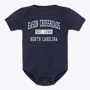 Eason Crossroads North Carolina Classic Established Baby Onesie