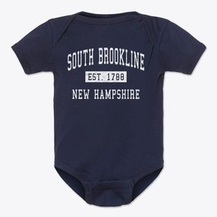 South Brookline New Hampshire Classic Established Baby Onesie