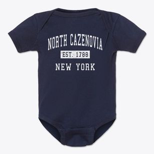 North Cazenovia New York Classic Established Baby Onesie