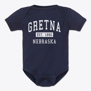 Gretna Nebraska Classic Established Baby Onesie