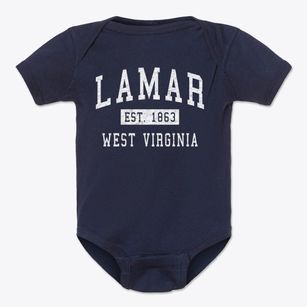 Lamar West Virginia Classic Established Baby Onesie