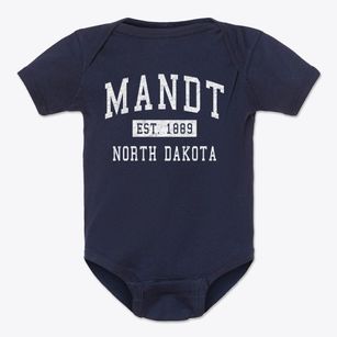 Mandt North Dakota Classic Established Baby Onesie