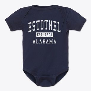 Estothel Alabama Classic Established Baby Onesie