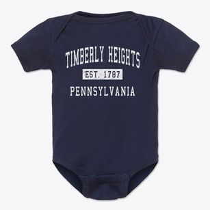Timberly Heights Pennsylvania Classic Established Baby Onesie