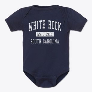 White Rock South Carolina Classic Established Baby Onesie