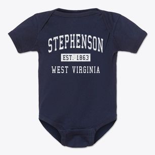 Stephenson West Virginia Classic Established Baby Onesie