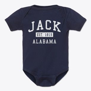 Jack Alabama Classic Established Baby Onesie