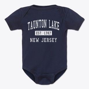 Taunton Lake New Jersey Classic Established Baby Onesie