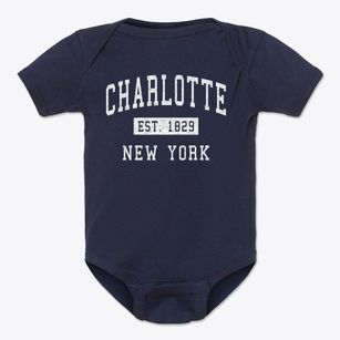 Charlotte New York Classic Established Baby Onesie