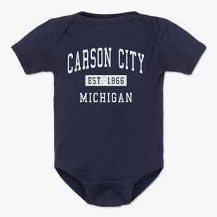 Carson City Michigan Classic Established Baby Onesie