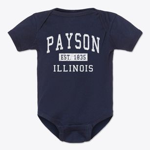 Payson Illinois Classic Established Baby Onesie