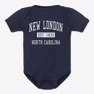New London North Carolina Classic Established Baby Onesie