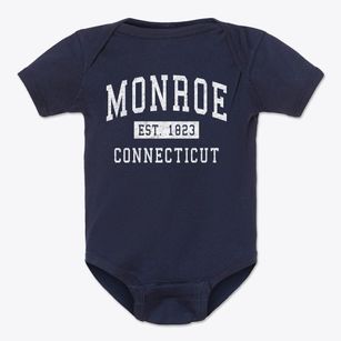Monroe Connecticut Classic Established Baby Onesie