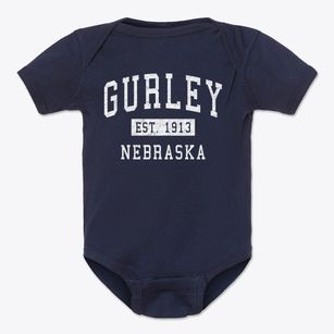 Gurley Nebraska Classic Established Baby Onesie