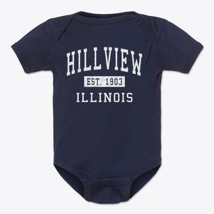 Hillview Illinois Classic Established Baby Onesie