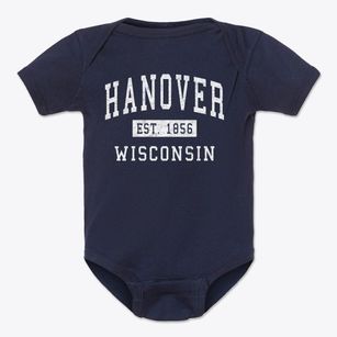 Hanover Wisconsin Classic Established Baby Onesie