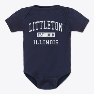 Littleton Illinois Classic Established Baby Onesie