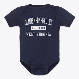 Camden-on-gauley West Virginia Classic Established Baby Onesie