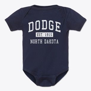Dodge North Dakota Classic Established Baby Onesie