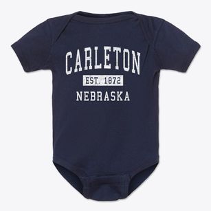 Carleton Nebraska Classic Established Baby Onesie