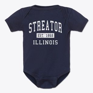 Streator Illinois Classic Established Baby Onesie