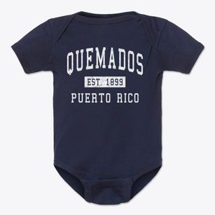 Quemados Puerto Rico Classic Established Baby Onesie